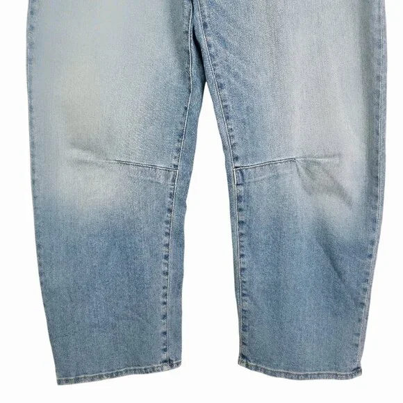 Nili Lotan Shon Jean Summer‎ Wash Barrel Leg Denim Size 31 - Picture 6 of 10